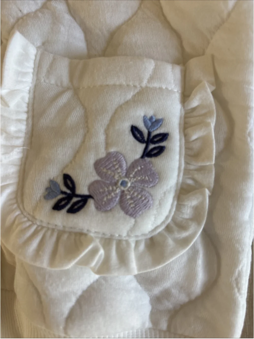 Toddler Max Studio Kids White Snap Floral Light Jacket 12m (1188)